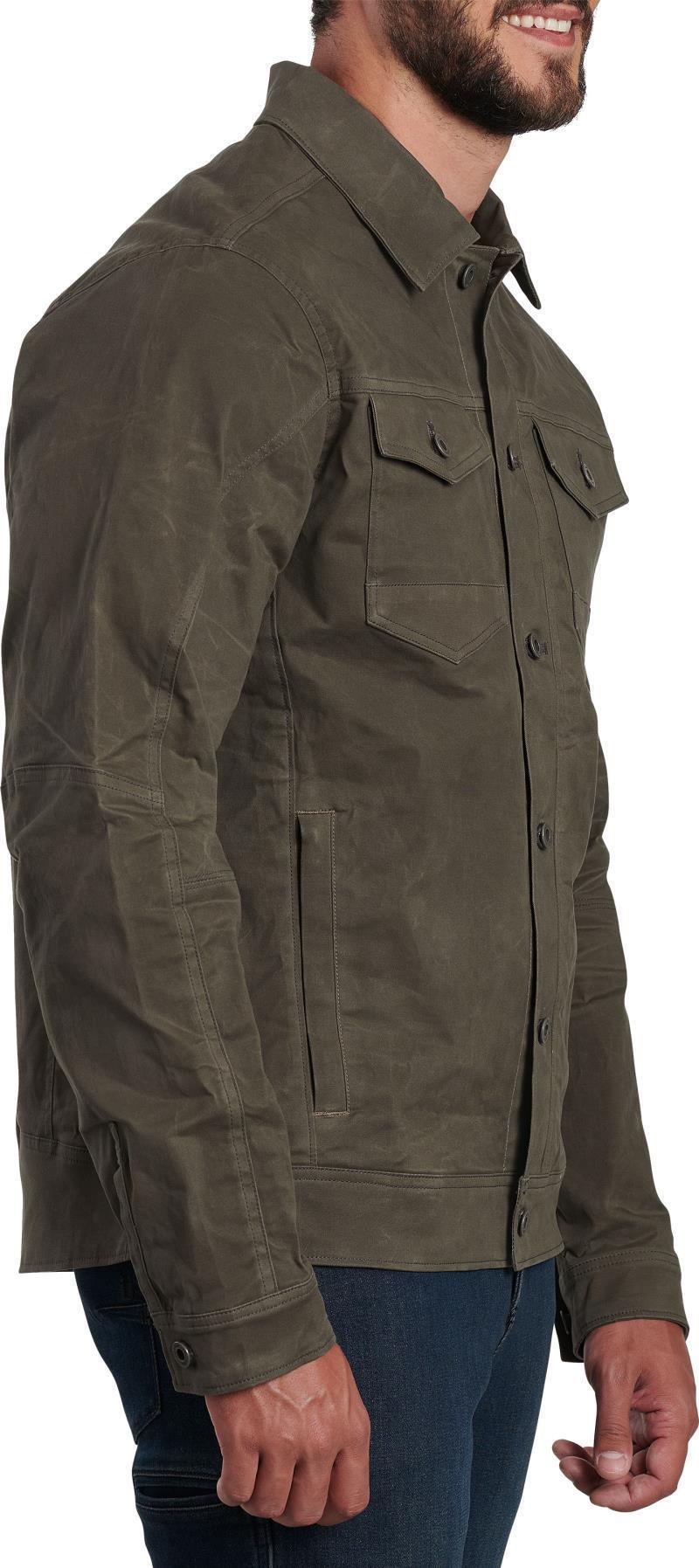 Outlaw Waxed Jacket - Mens - gun metal 1