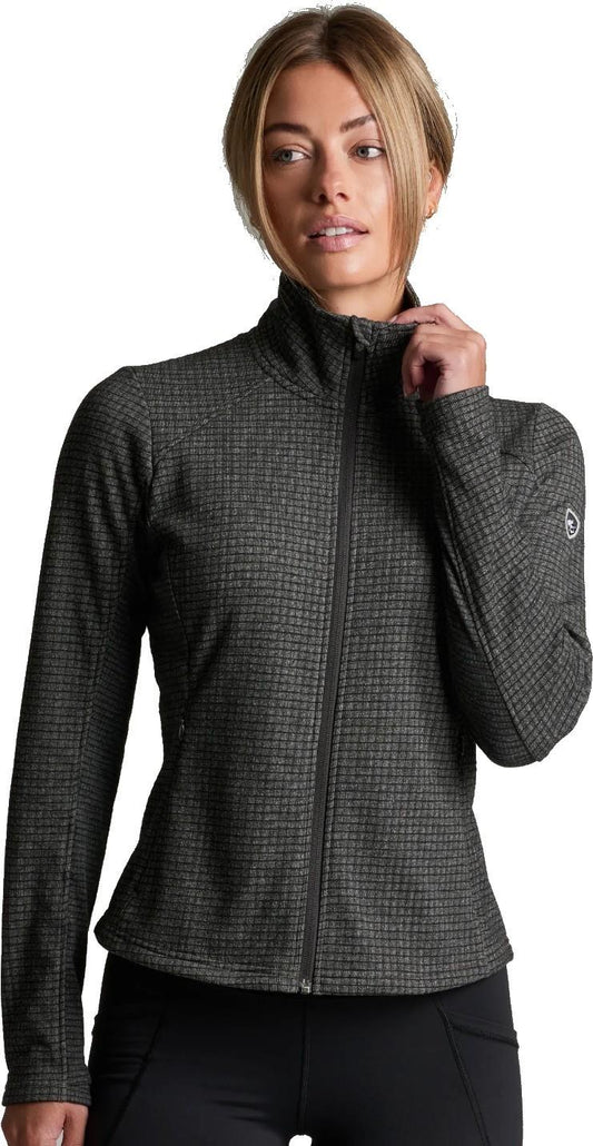 Reactiv Grid Fleece Full Zip - Womens - carbon 1
