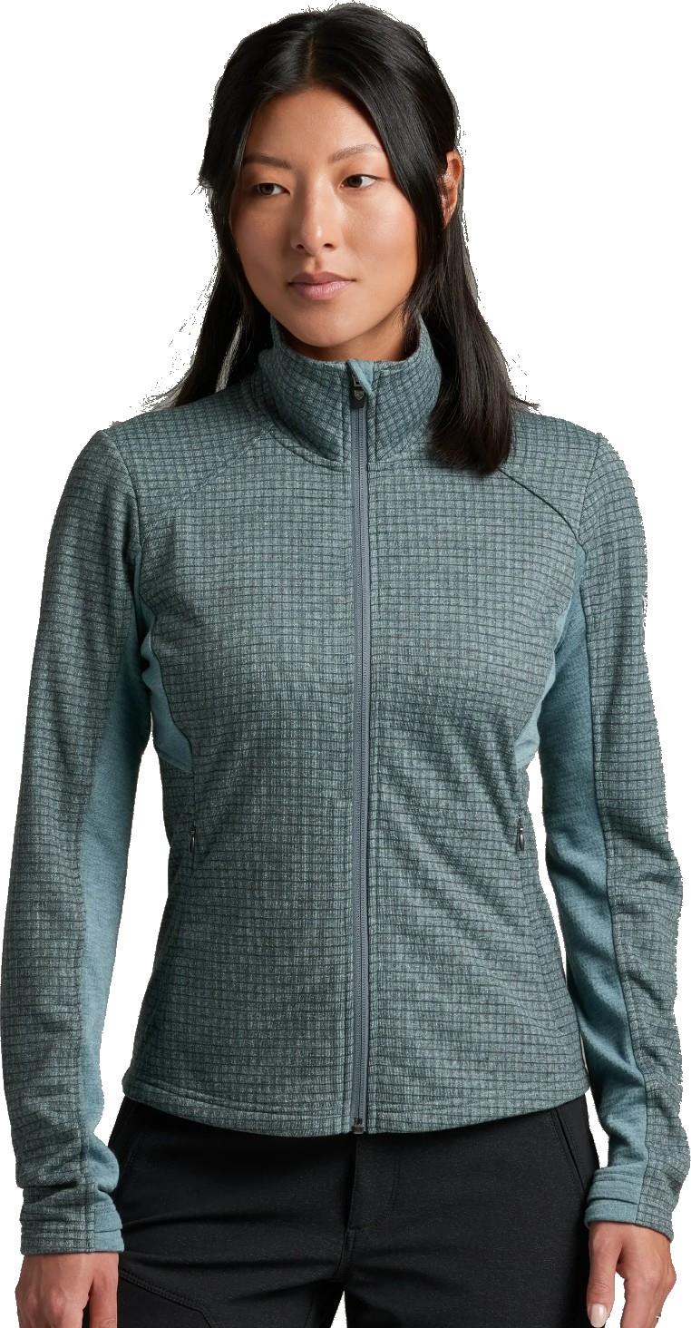 Reactiv Grid Fleece Full Zip - Womens - mineral blue 1
