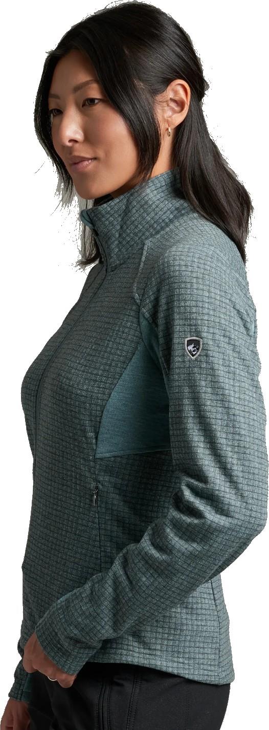 Reactiv Grid Fleece Full Zip - Womens - mineral blue 1