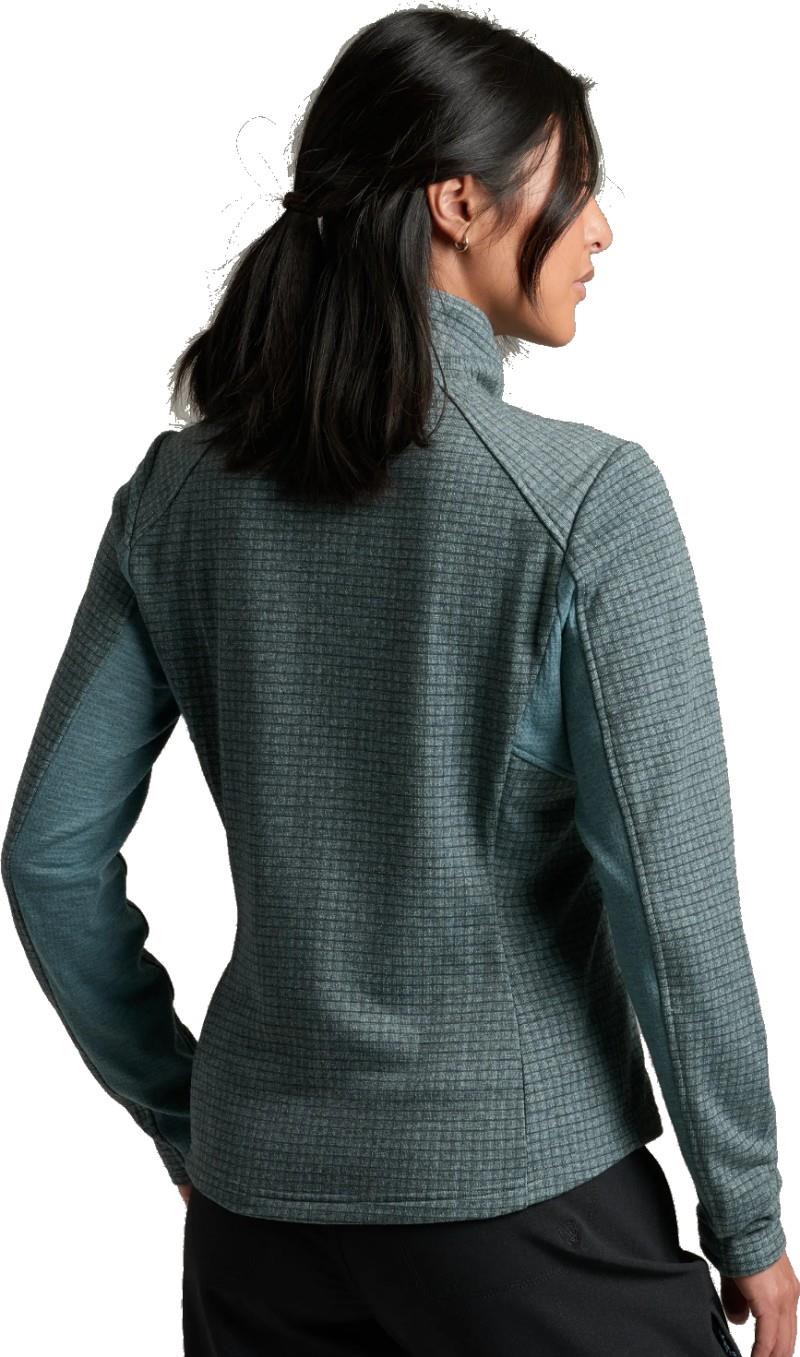 Reactiv Grid Fleece Full Zip - Womens - mineral blue 1