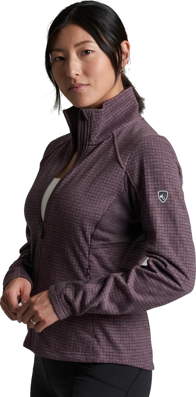 Reactiv Grid Fleece Full Zip - Womens - winter berry 1