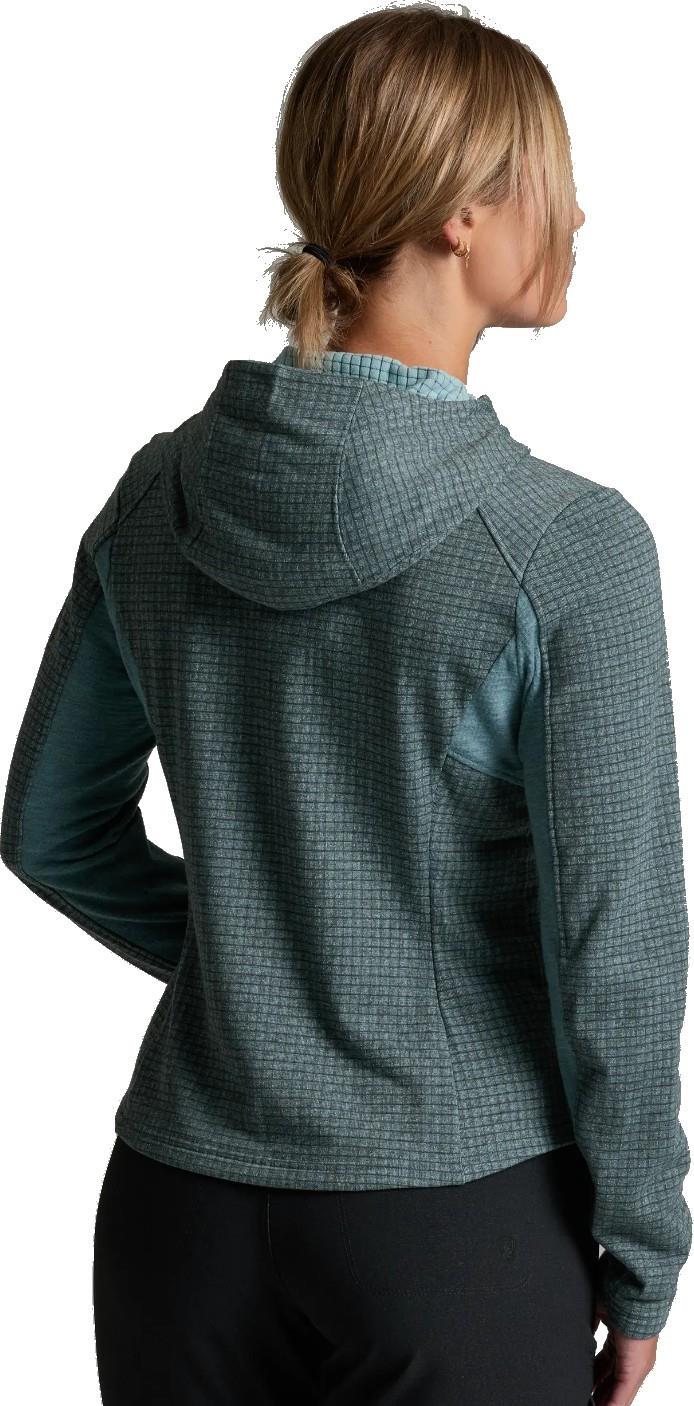 Reactiv Grid Fleece Hoody - Womens - mineral blue 1