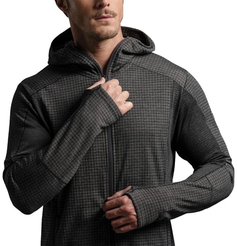 Reactiv Grid Full Zip Hoody - Mens - carbon 1