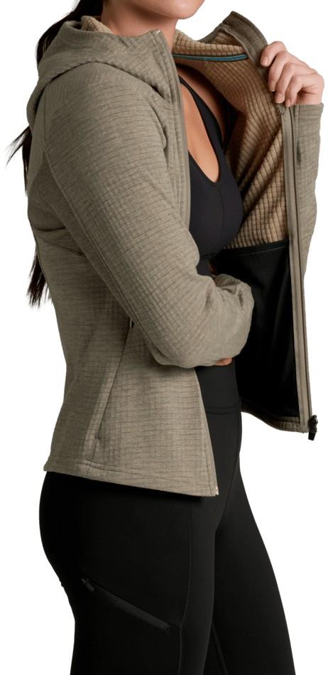 Reactiv Grid Full Zip Hoody - Womens - brindle 1