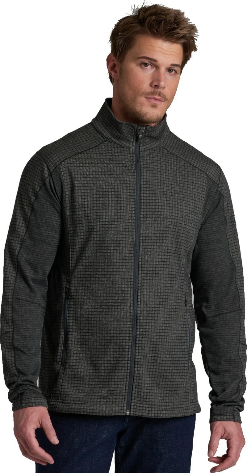 Reactiv Grid Full Zip - Mens - carbon 1