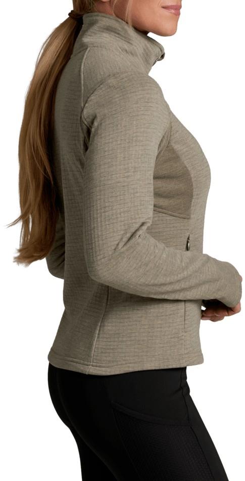 Reactiv Grid Full Zip - Womens - brindle 1