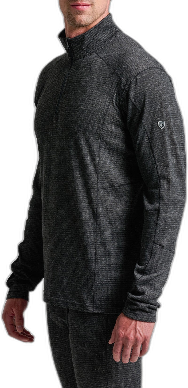 Reactiv Lite Grid 1/4 Zip - Mens - carbon 1