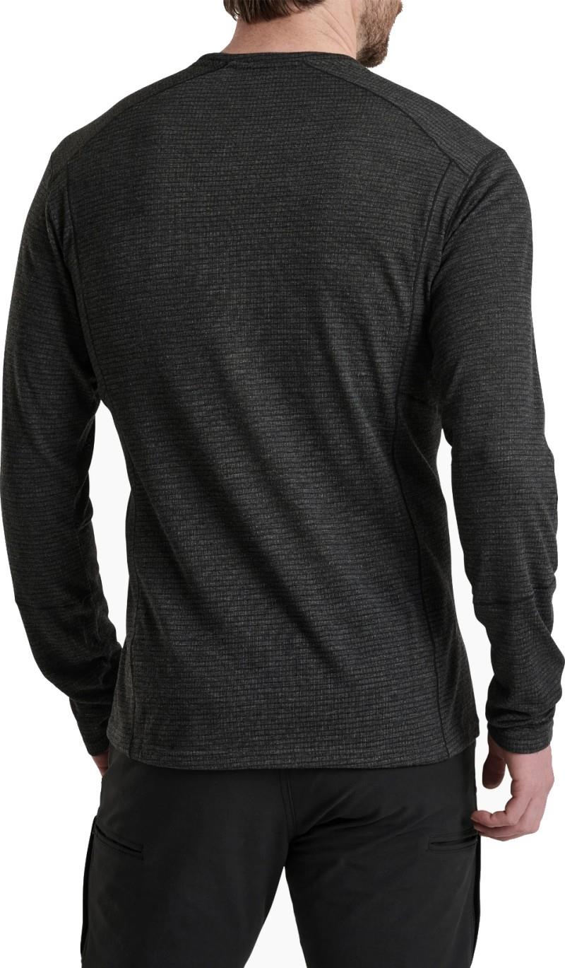 Reactiv Lite Grid Crew LS - Mens - carbon 1
