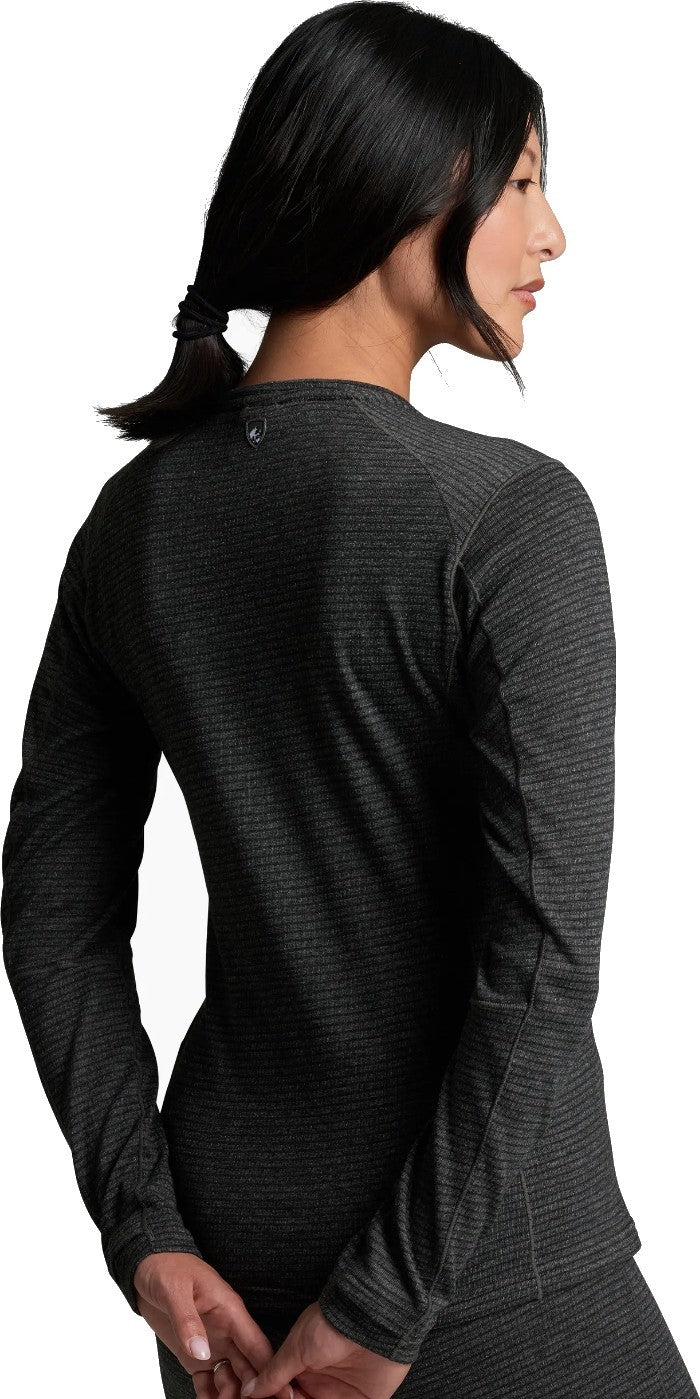 Reactiv Lite Grid Crew - Womens - carbon 1