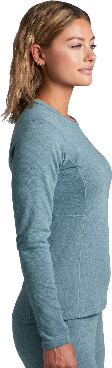 Reactiv Lite Grid Crew - Womens - mineral blue 1