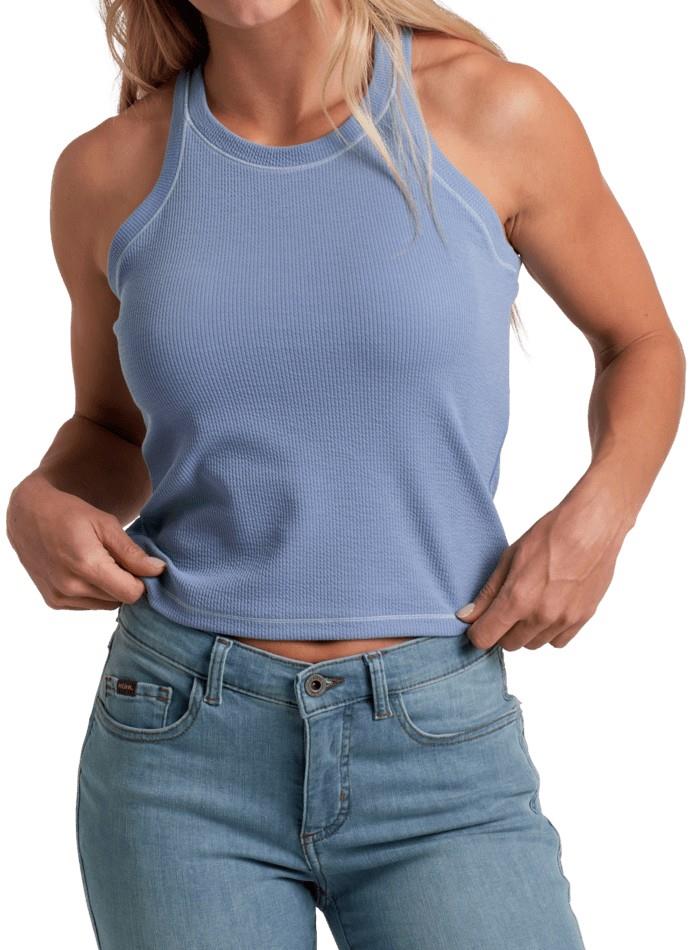 Remi Scoop Tank - Womens - drift blue 1