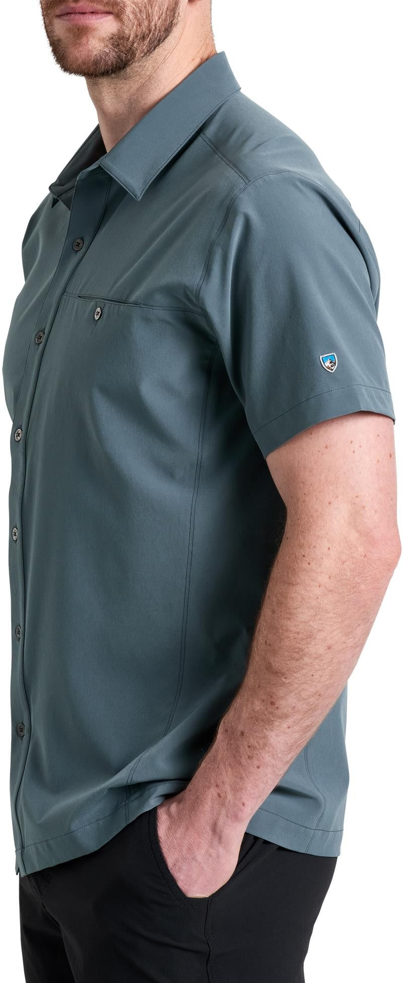 Renegade SS Shirt - Mens - charcoal blue 1