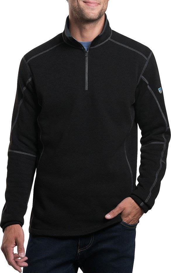 Revel 1/4 Zip - Mens - black 1