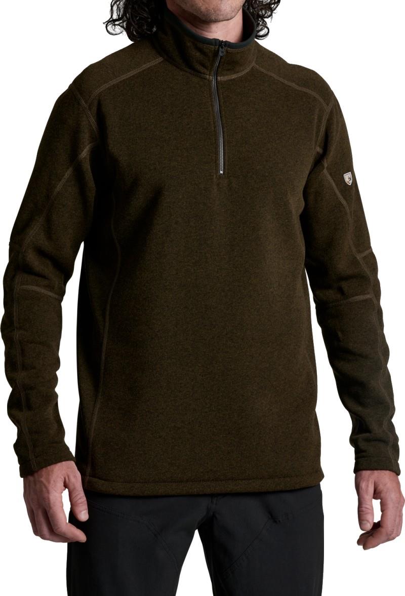 Revel 1/4 Zip - Mens - dark roast 1