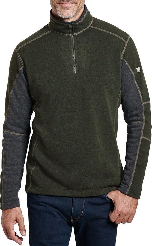 Revel 1/4 Zip - Mens - loden / steel 1