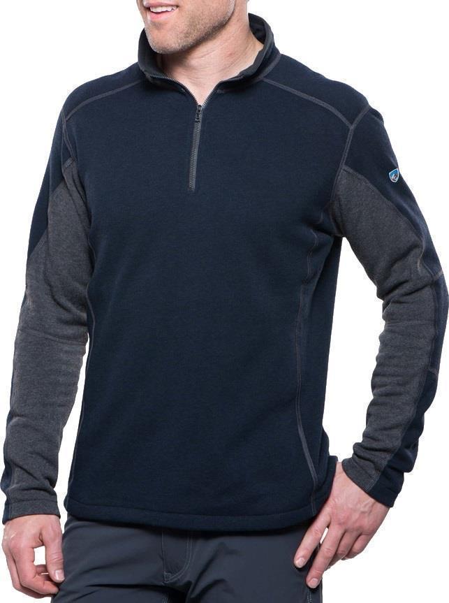 Revel 1/4 Zip - Mens - mutiny blue / steel 1
