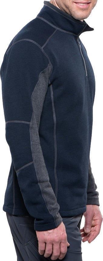 Revel 1/4 Zip - Mens - mutiny blue / steel 1