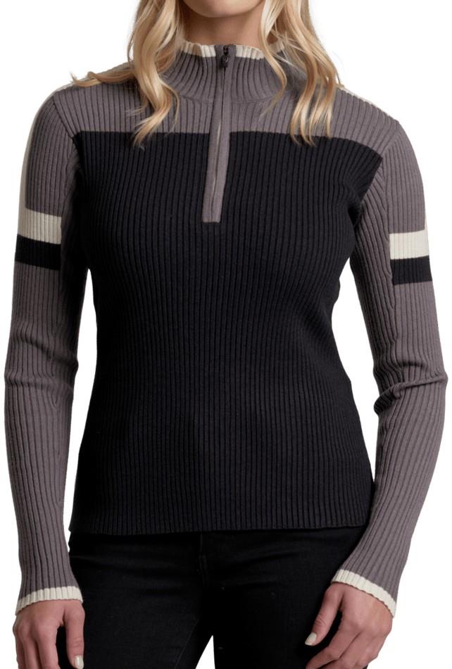Ribbed Kuhl Team 1/4 - Womens - raven 1