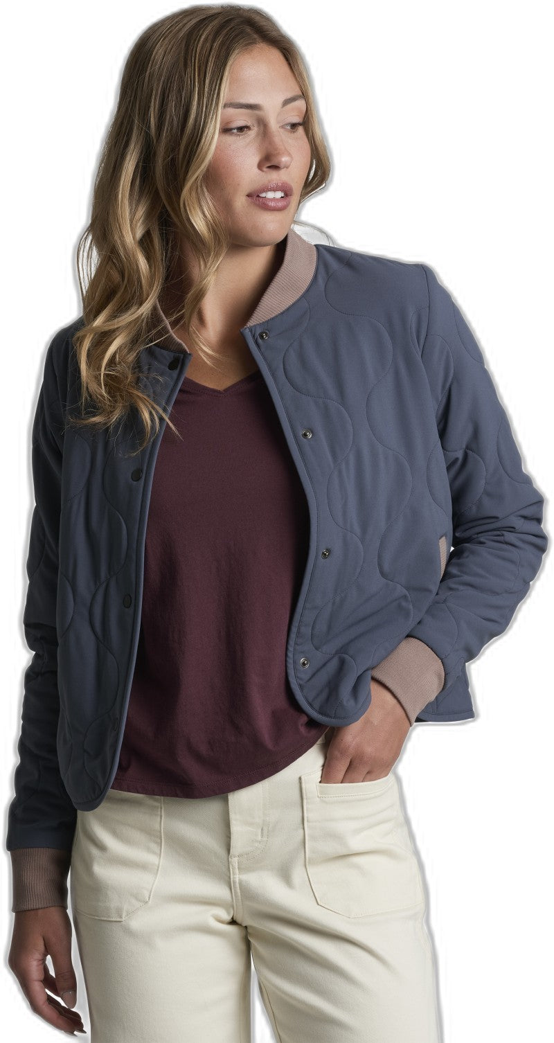 Scout Quilted Jacket - Womens - metal blue 1