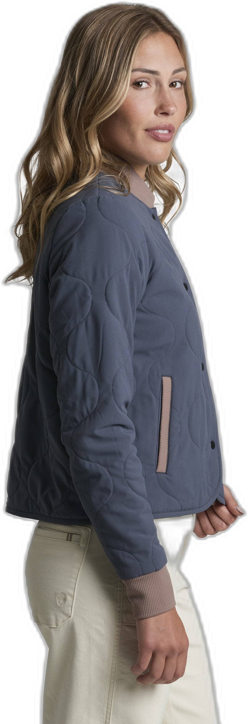 Scout Quilted Jacket - Womens - metal blue 1