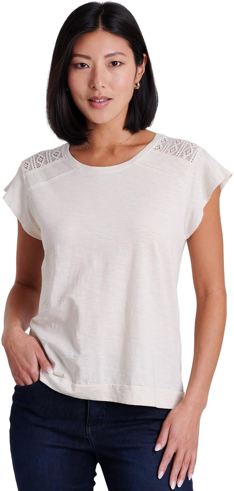 Shilo SS - Womens - ivory 1