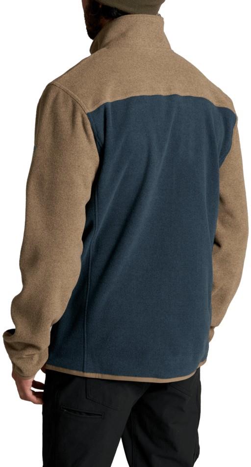 Skorchr Fleece 1/4 Zip - Mens - khaki / storm blue 1
