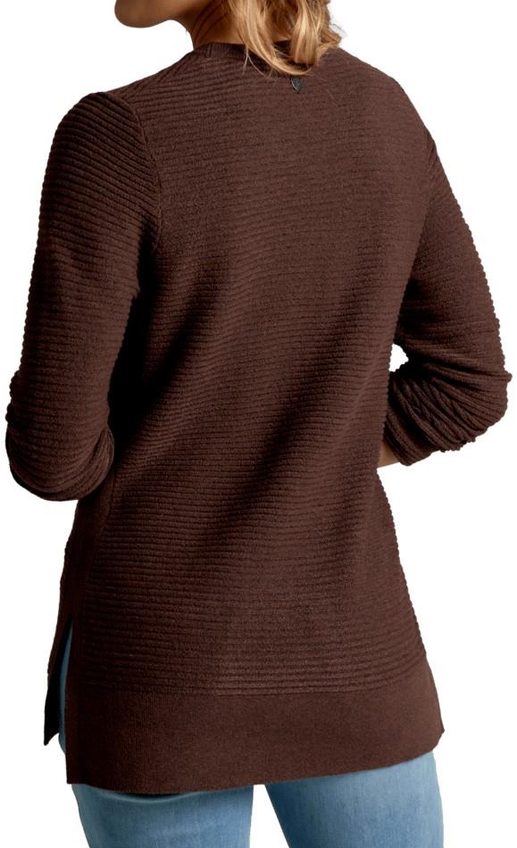 Solace Crew Tunic Sweater - Womens - coffee 1