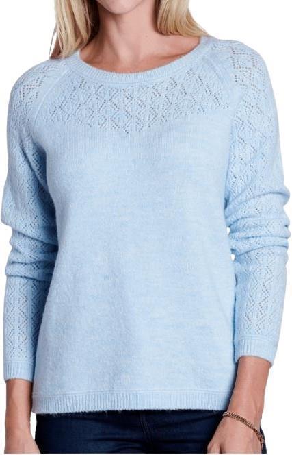 Sonata Pointelle Sweater - Womens - Glacier 1