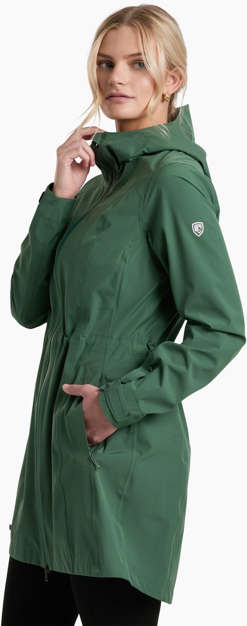 Stretch Voyagr Trench - Womens - smoked pine 1