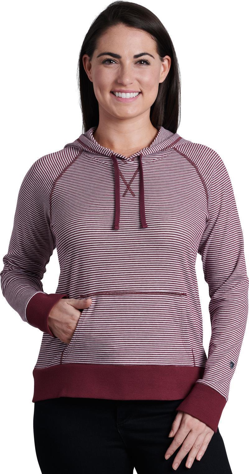 Stria Pullover Hoody - Womens - Barberry 1