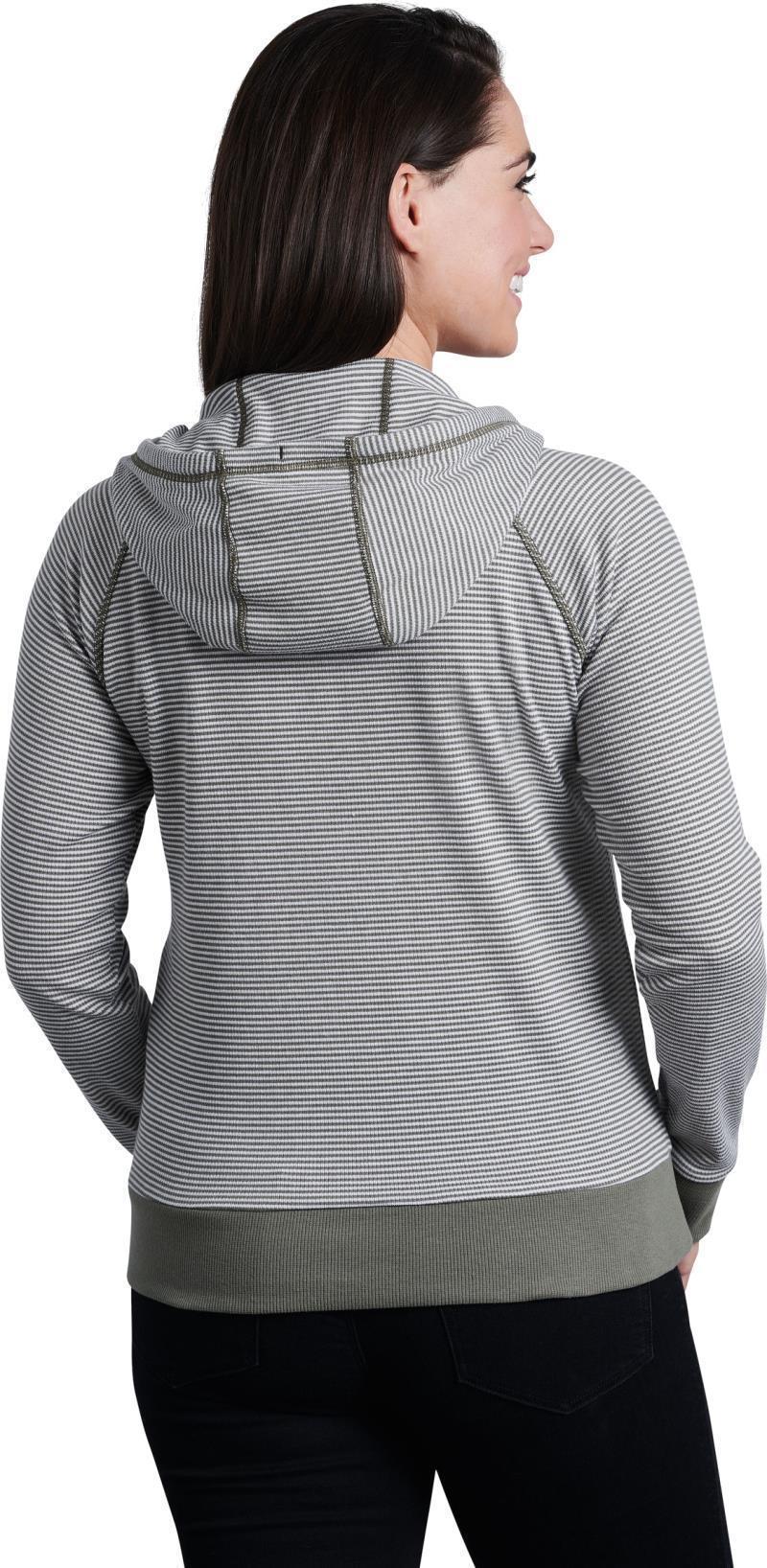 Stria Pullover Hoody - Womens - Sage 3