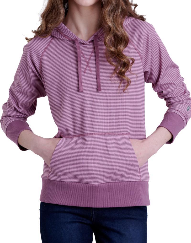 Stria Pullover Hoody - Womens - Thistle 1
