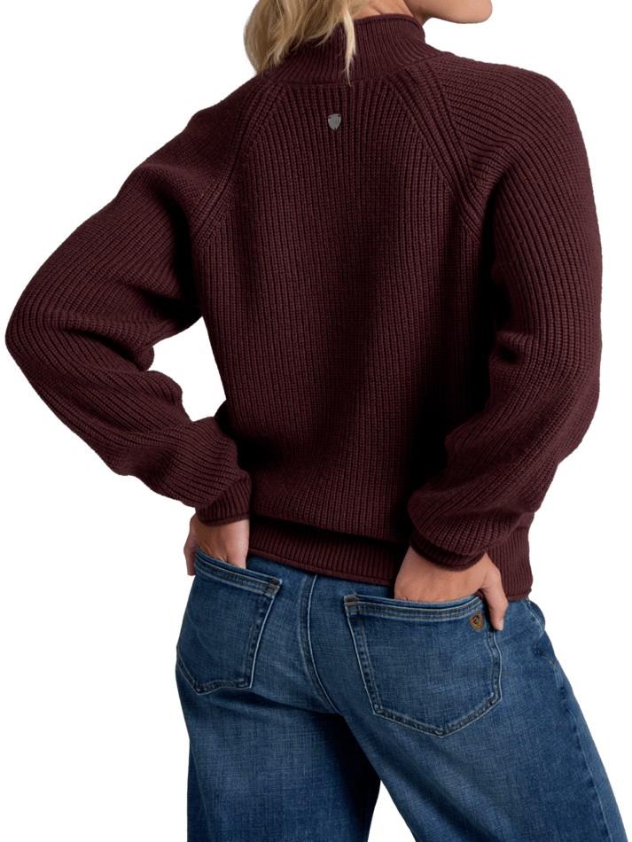 Strova Roll Neck Sweater - Womens - mulberry 1