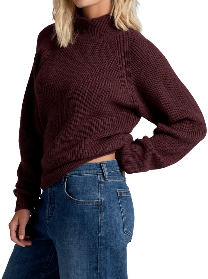 Strova Roll Neck Sweater - Womens - mulberry 1