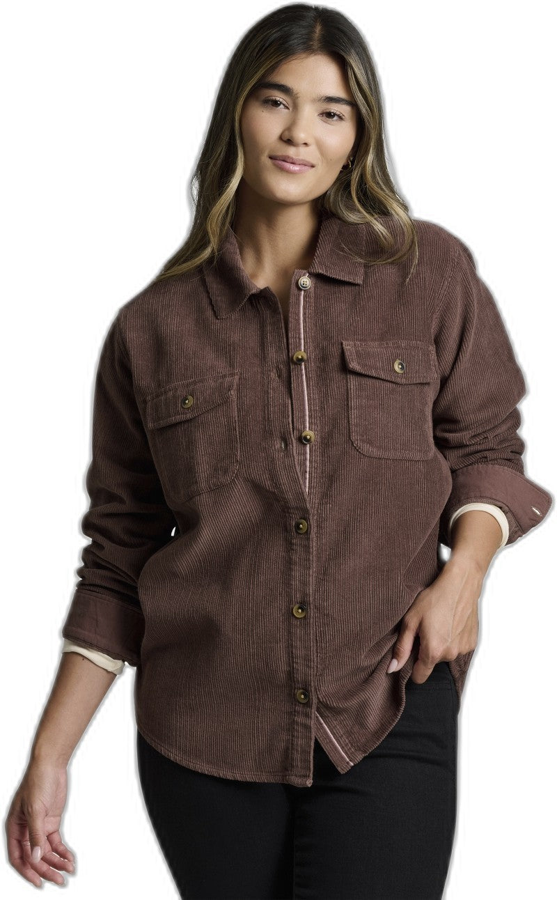 Tallula Cord Shirt - Womens - coffee 1