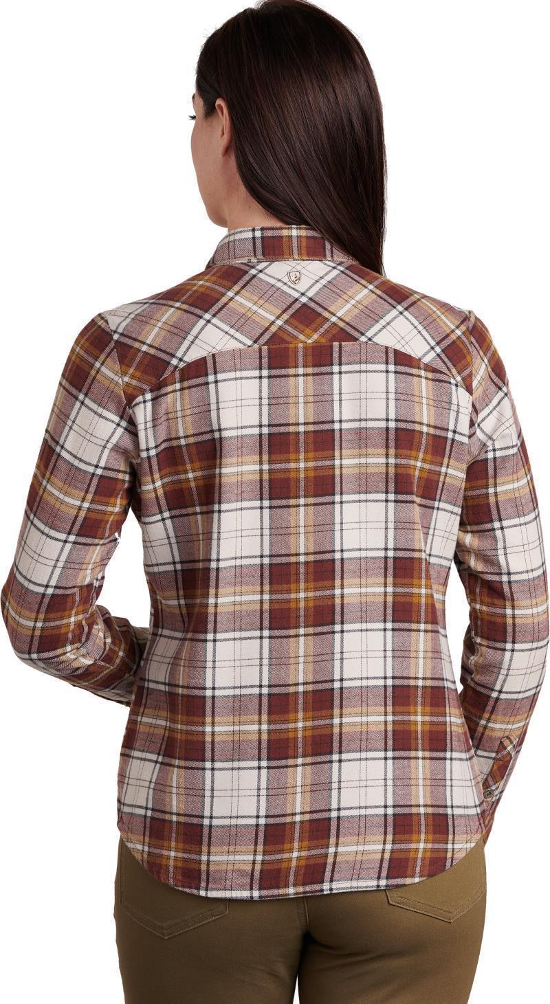 Tess Flannel LS - Womens - Bordeaux 3