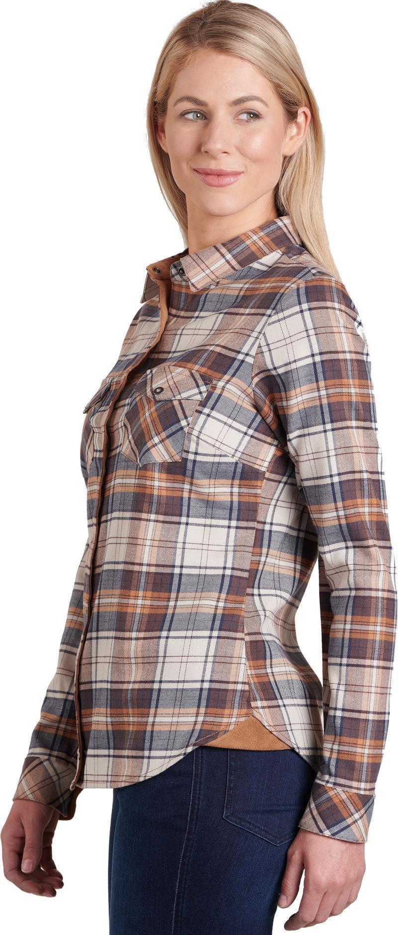 Tess Flannel LS - Womens - Copper 2