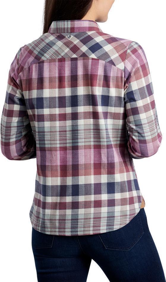 Tess Flannel LS - Womens - Deep Blush 2