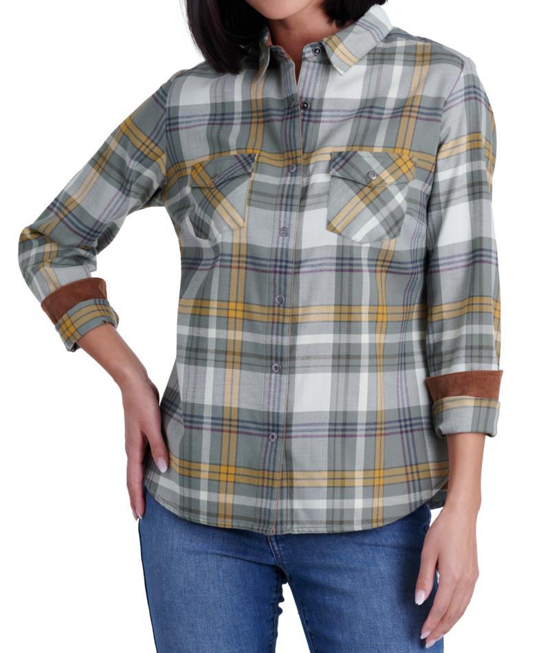 Tess Flannel LS - Womens - Soft Pine 1
