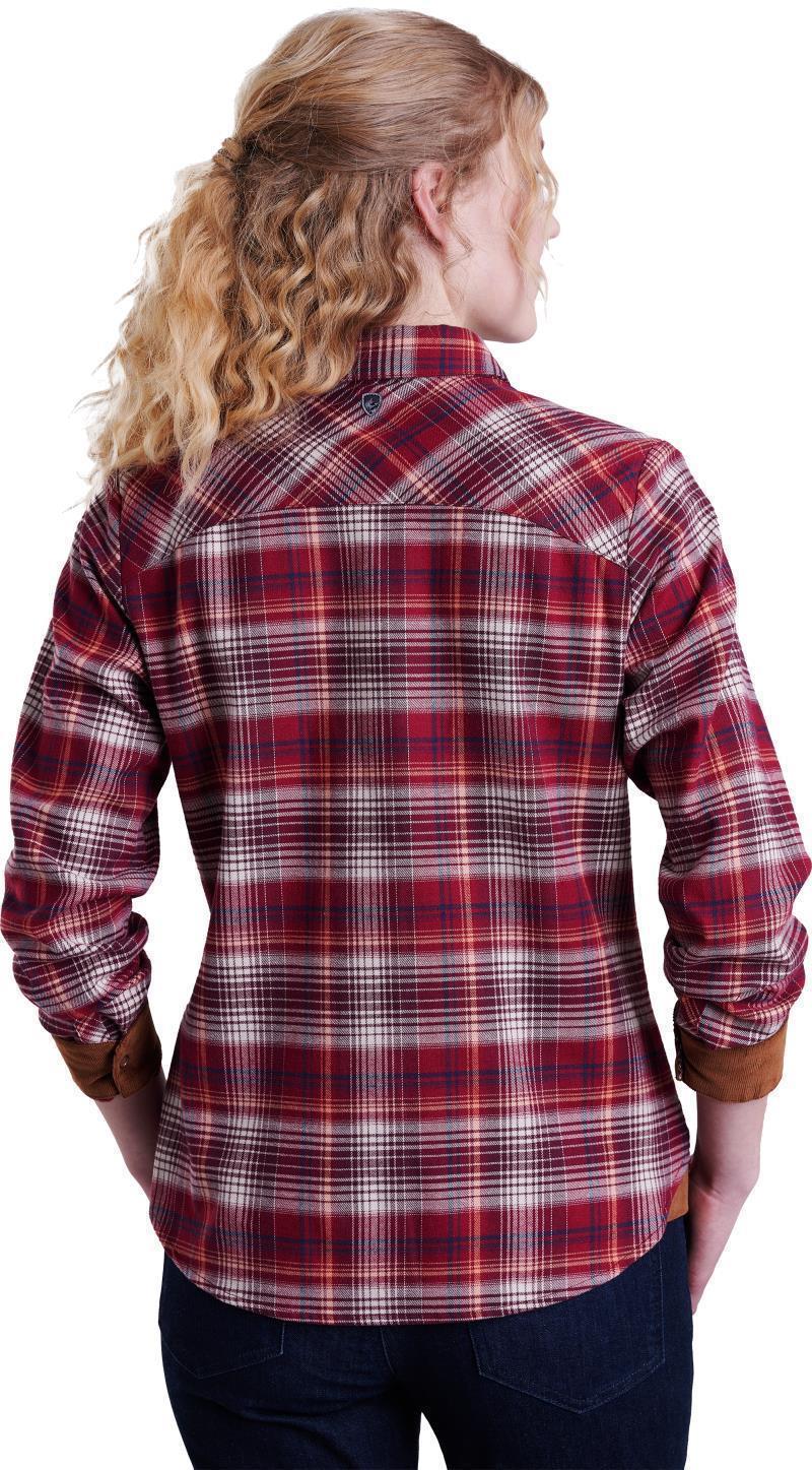 Tess Flannel LS - Womens - Zinfandel 2