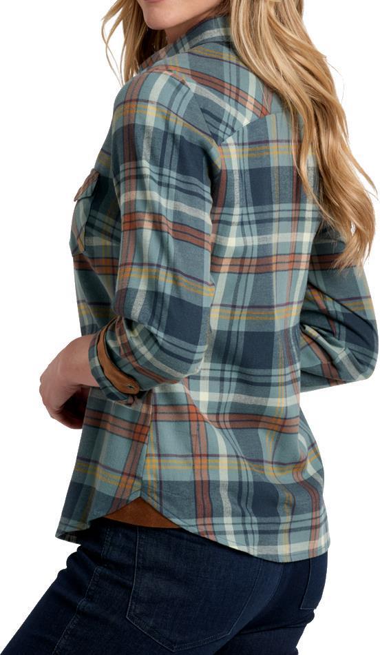 Tess Flannel LS - Womens - mineral blue 1