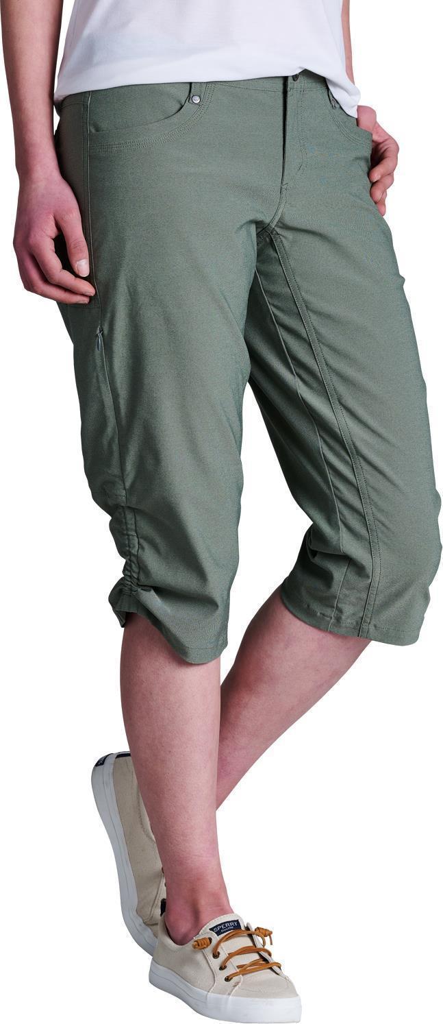 Trekr Kapris - Womens - Olive 1