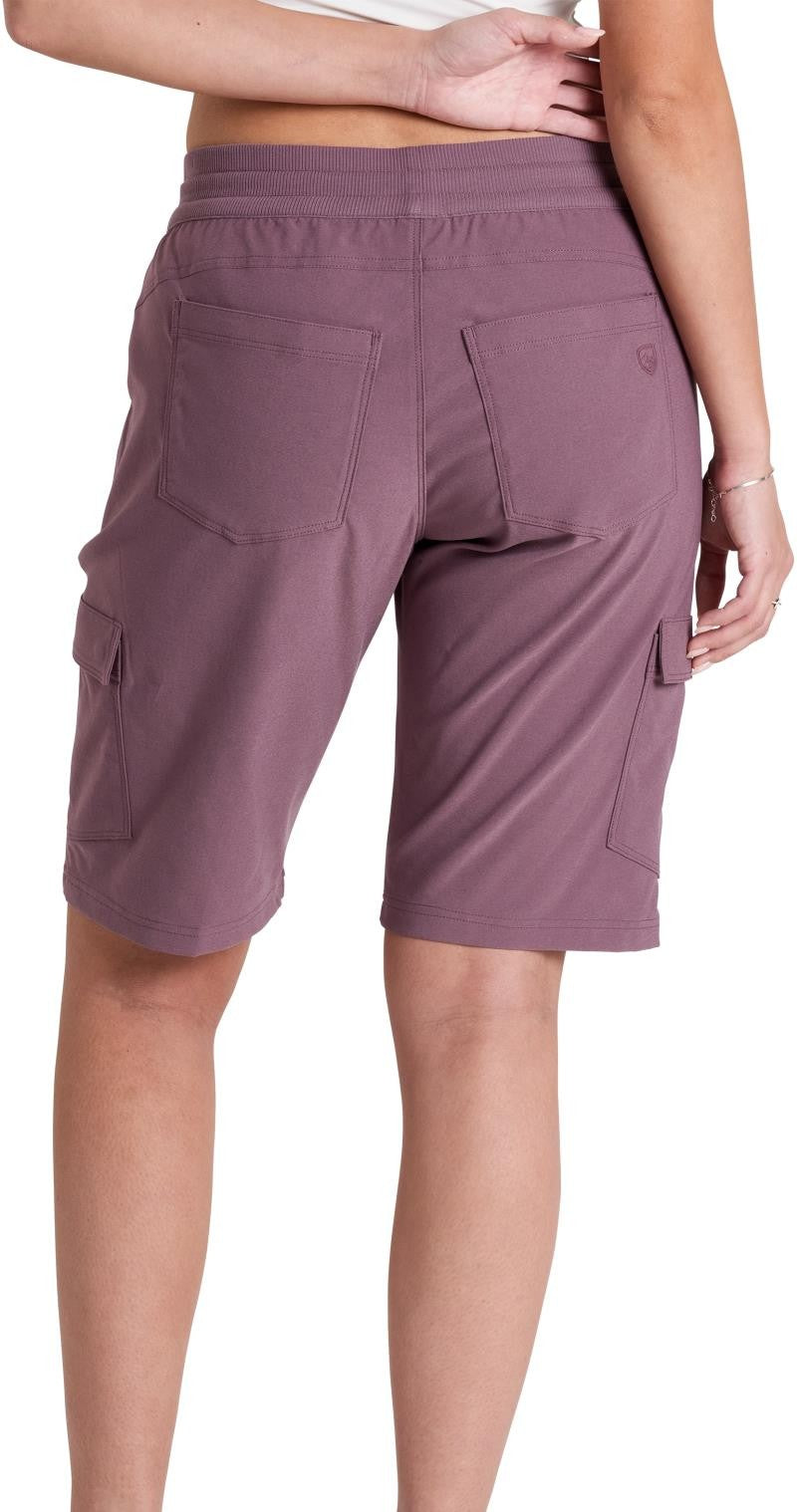 Trekr Pull On Cargo Shorts, 11" Inseam - Womens - elderberry 1