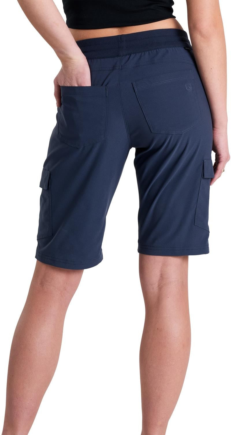 Trekr Pull On Cargo Shorts, 11" Inseam - Womens - indigo 1