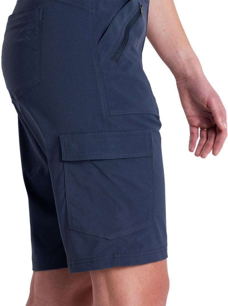 Trekr Pull On Cargo Shorts, 11" Inseam - Womens - indigo 1