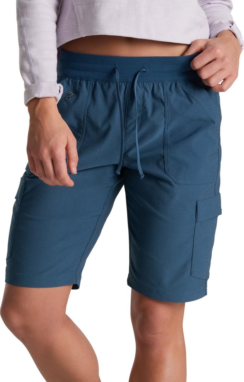 Trekr Pull On Cargo Shorts, 11" Inseam - Womens - seaport 1