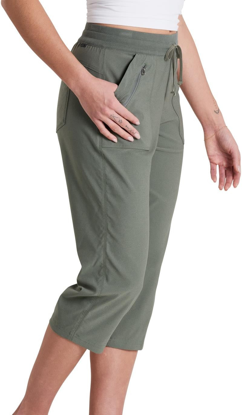 Trekr Pull On Kapri, Reg - Womens - olive 1
