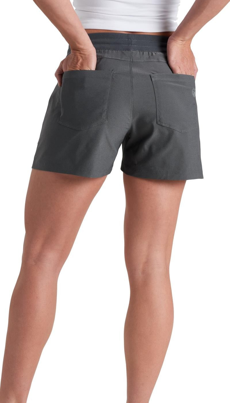 Trekr Pull On Shorts, 4" Inseam - Womens - charcoal 1