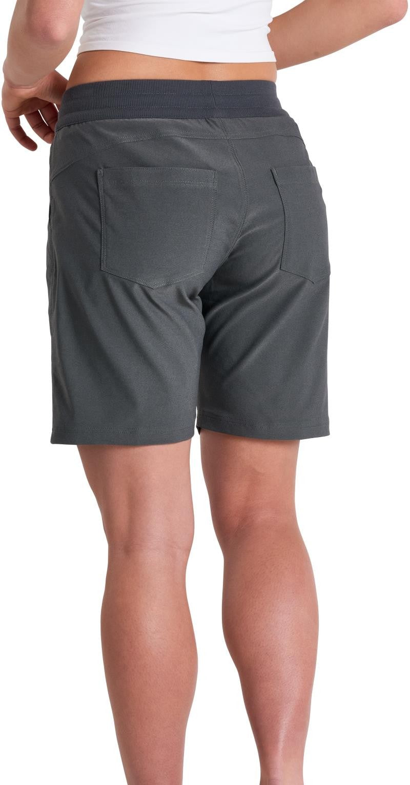 Trekr Pull On Shorts, 8" Inseam - Womens - charcoal 1